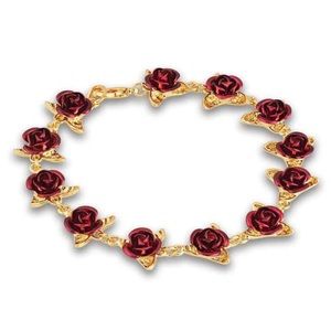 Danbury Mint A Dozen Roses Bracelet NWT